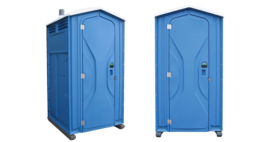 Long-term porta potty units on site in St. Louis, Missouri